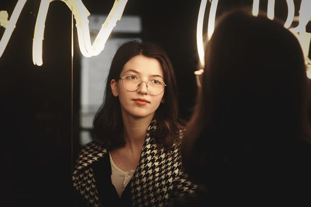 portrait, glass, neon, mirror, window, woman, face, reflection, dark, mirror, mirror, mirror, mirror, mirror